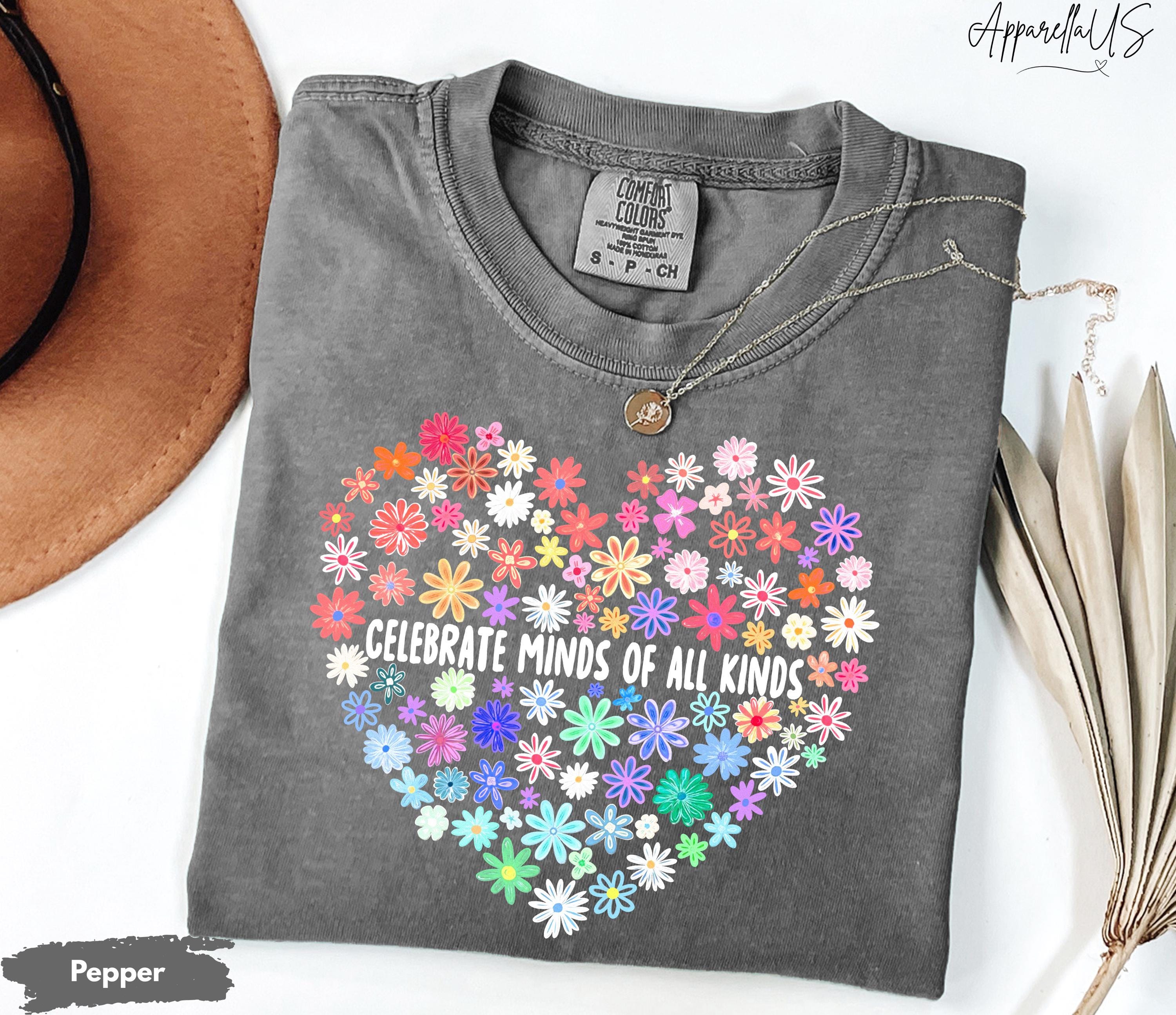 Comfort Colors Celebrate Minds Kinds Neurodiversity Autism Awareness Education Teacher Gif (2)
