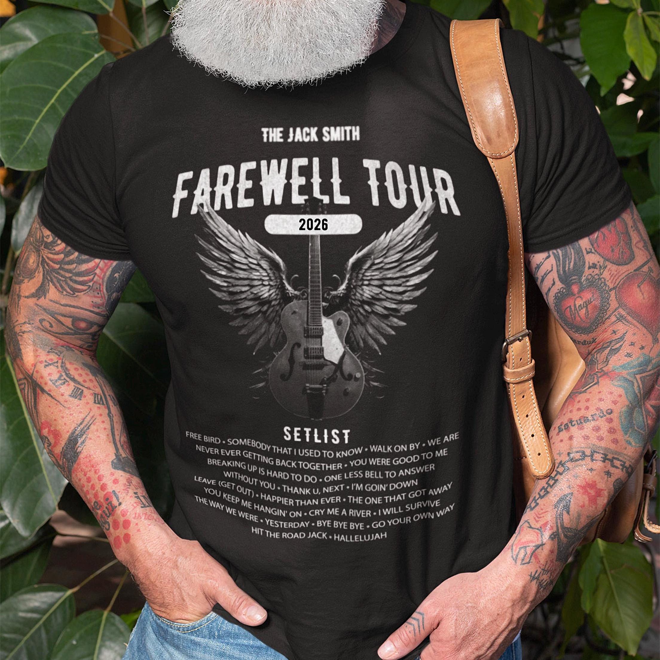 Personalized Retirement Farewell Tour Music-Themed Music Fan Custom Retiree Softstyle Tee (2)