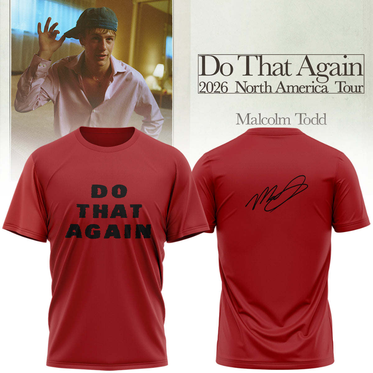 Malcolm Todd Do That Again Tour 2026 T-Shirt v5