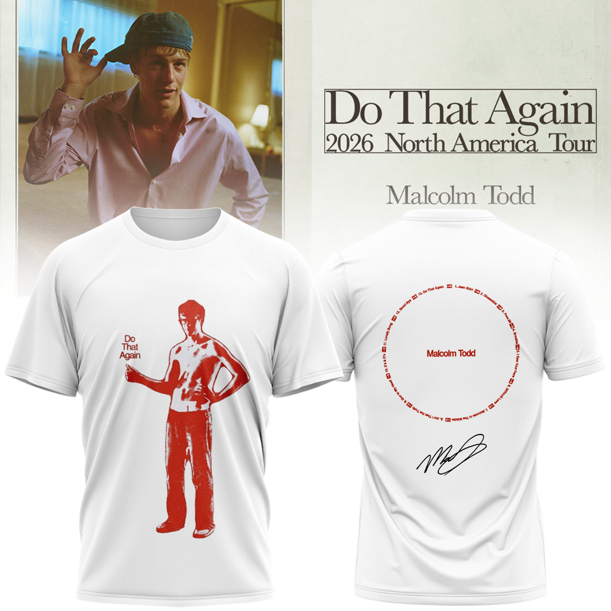 Malcolm Todd Do That Again Tour 2026 T-Shirt v7