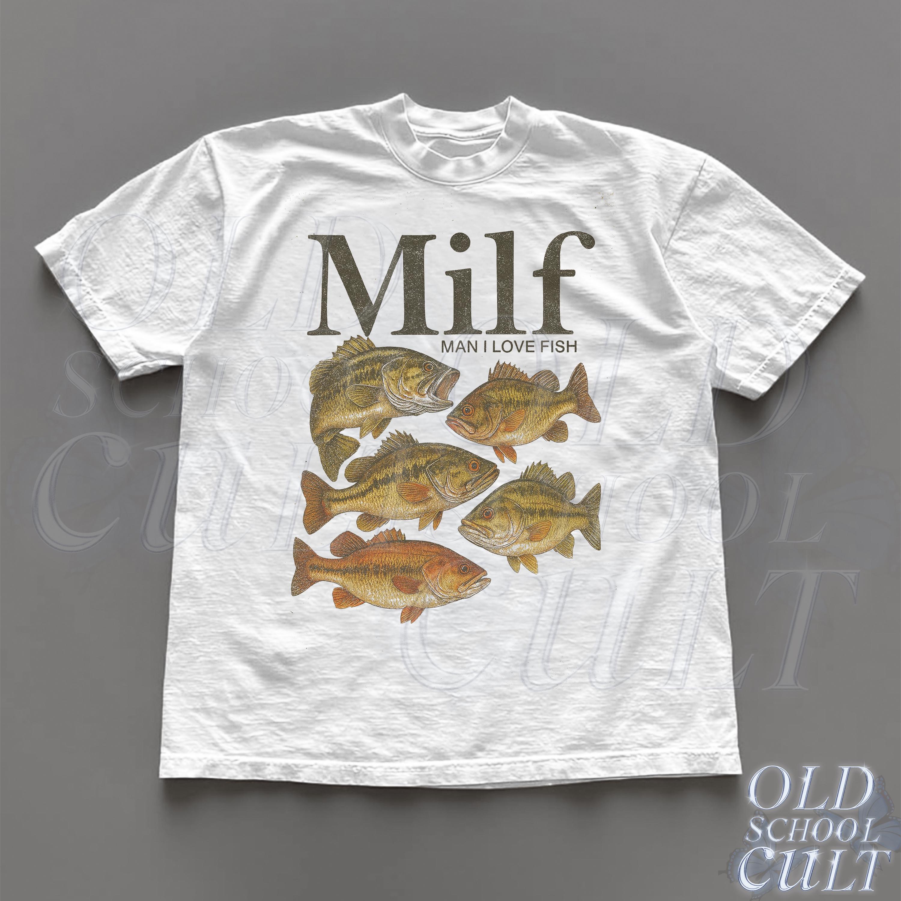 Man Love Fish Meme Fish Vintage Offensive Tee Inappropriate Gag Gen Meme Tees (3)