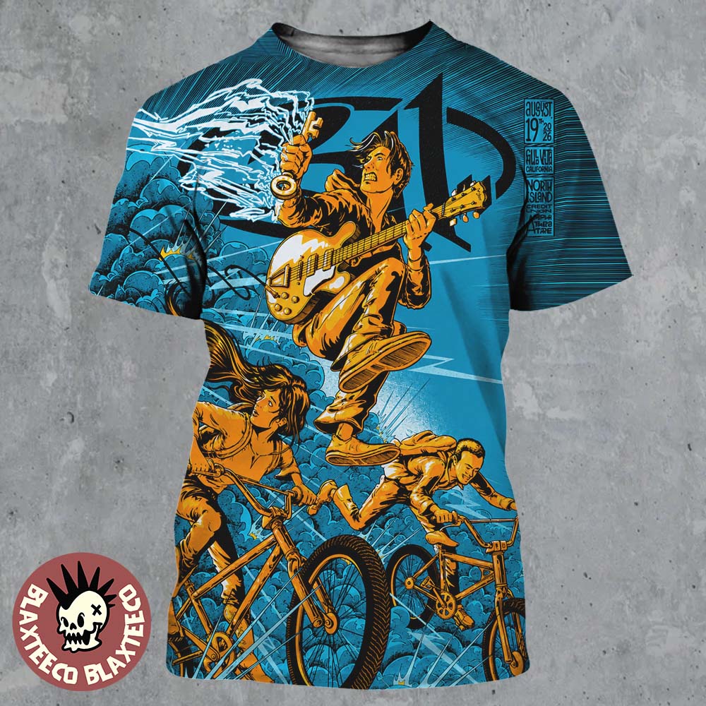 311 Chula Vista CA 2026 Gig Poster At North Island Credit Union Amphitheatre On August 19 2026 All Over Print Shirt