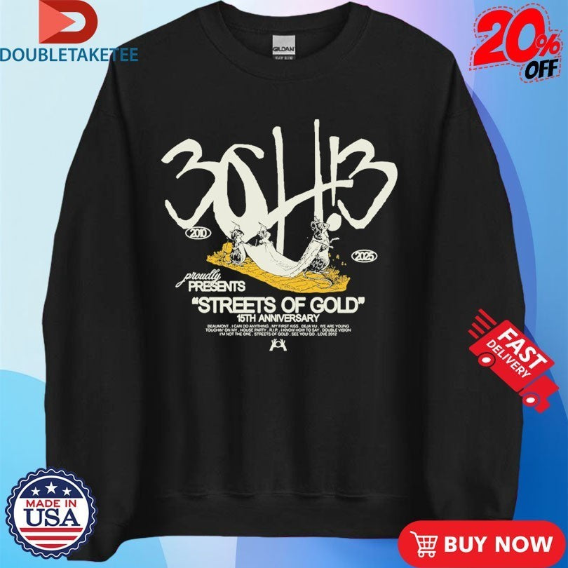 3OH!3 Streets Of Gold 15th Anniversary Rats Shirts