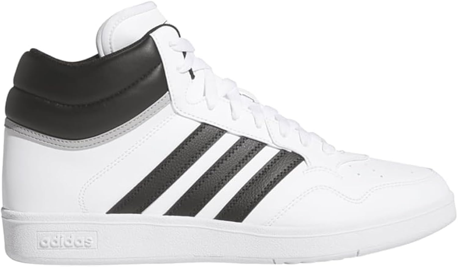 Unisex Hoops 4.0 Mid Top Basketball Shoes White/White/Grey 11.5 Medium
