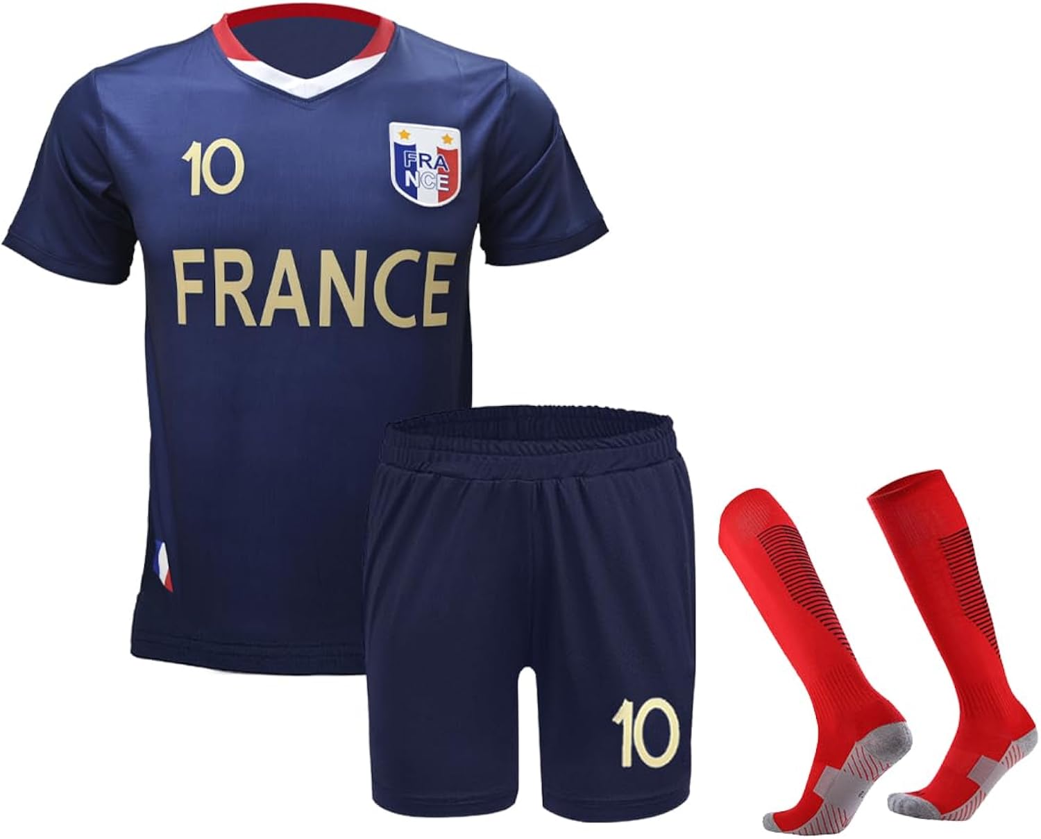 Soccer Jerseys for Kids Boys & Sports Fan Jerseys, Youth Futbol Training Shirt and Socks, 2-14 Years