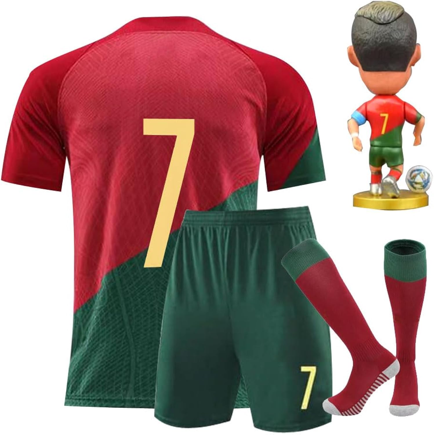 #7 Boys' Soccer Jerseys Sports Team Training Uniform Boys and Girls Youth Shirts and Shorts Set