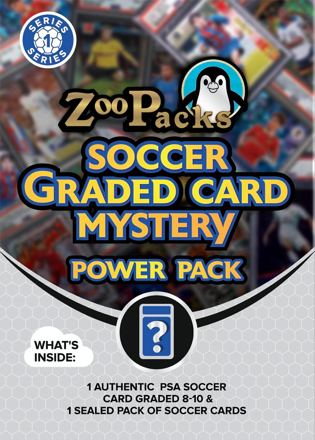 Soccer Graded Card Mystery Pack | PSA Graded Soccer Card | Grade 8+ Guaranteed | Contains One Graded Vintage, Rookie, Legend or Current Star | by Zoo Packs