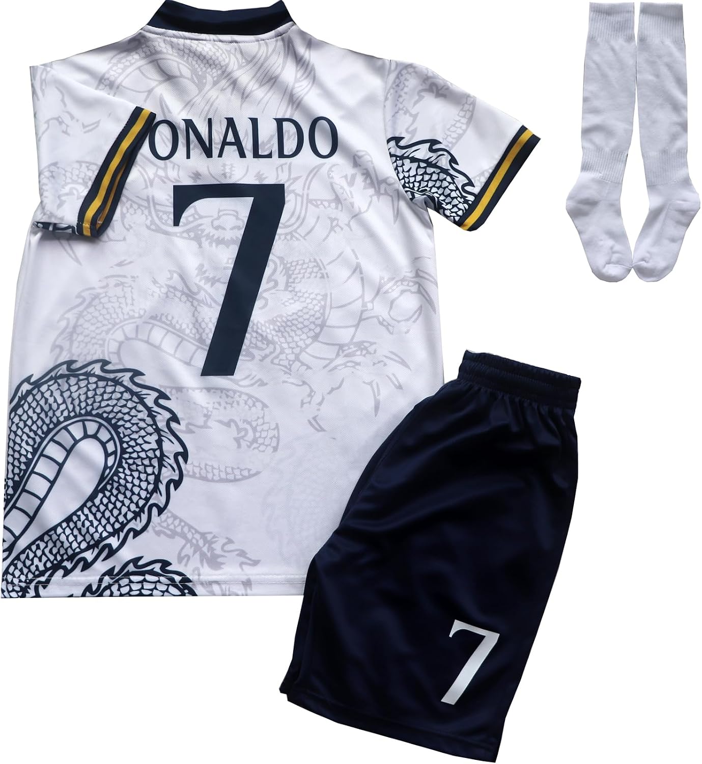 #7 R Special Edition Kids Soccer Jersey Kit Set Socks Short Youth Sizes