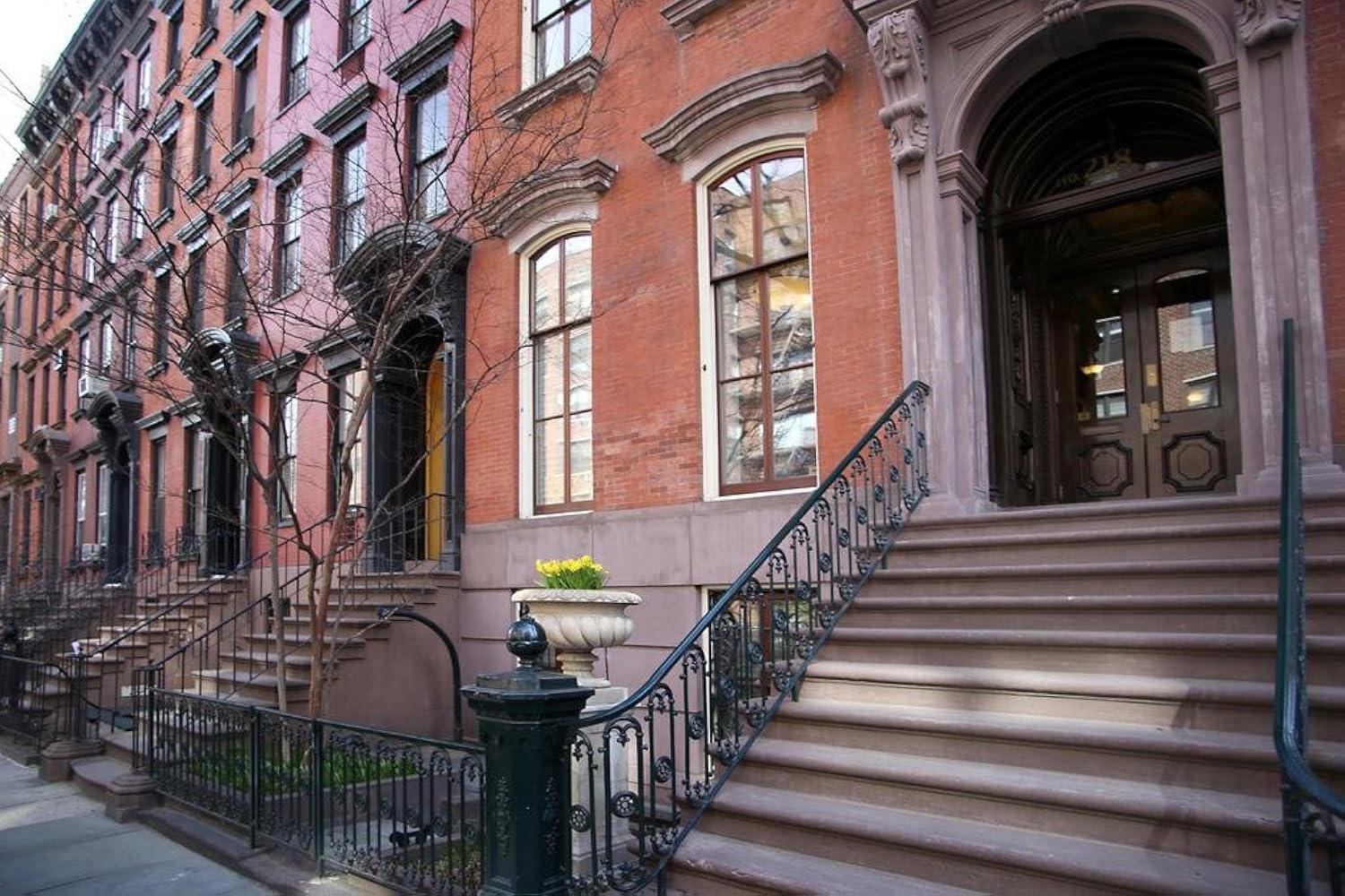Elegant Brownstones Chelsea New York City NYC Photo Photograph Cool Wall Art Print Poster 36x24