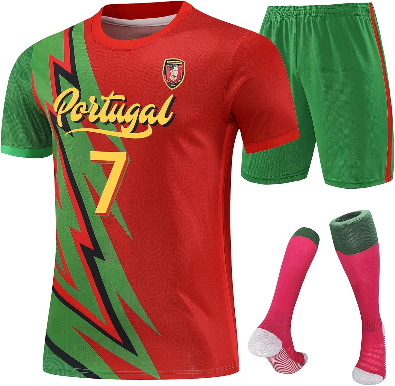 Boys' Soccer Jerseys Training Uniform Boys and Girls Youth Shirts and Shorts Set with sock