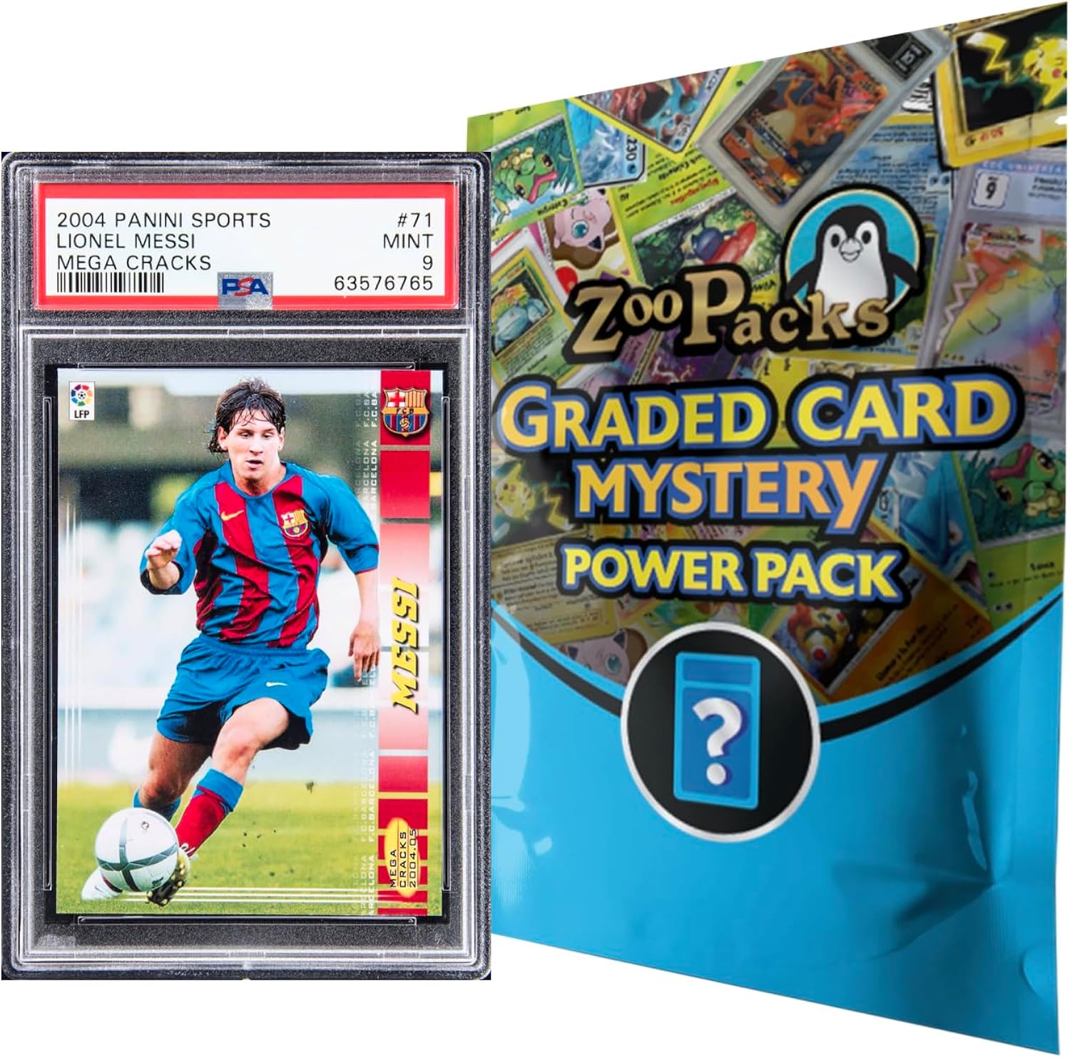 Zoo Packs PSA Graded Soccer Card Mystery Pack | Grade 8+ Guaranteed | Contains One Vintage, Rookie, Legend or Current Star