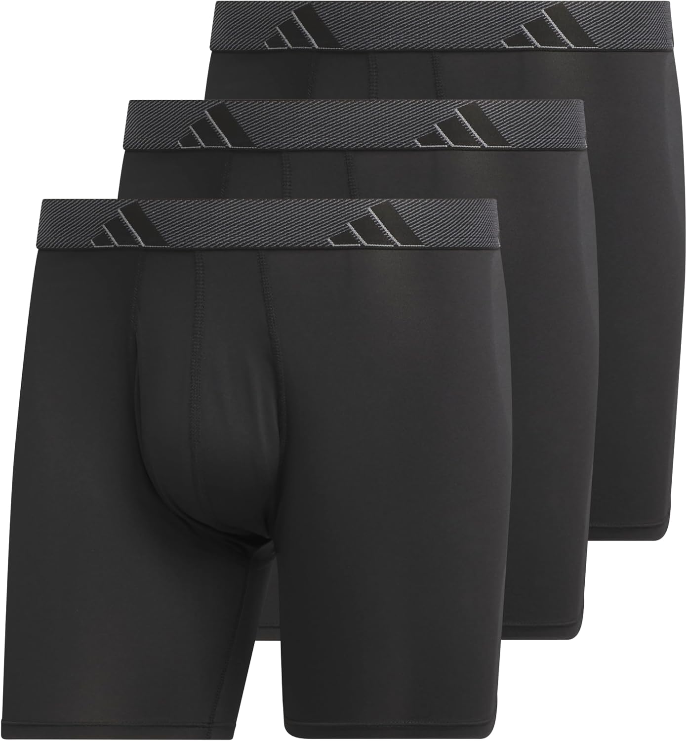 Men's Microfiber Boxer Briefs (3-pack) performance Stretch Moisture-wicking Underwear