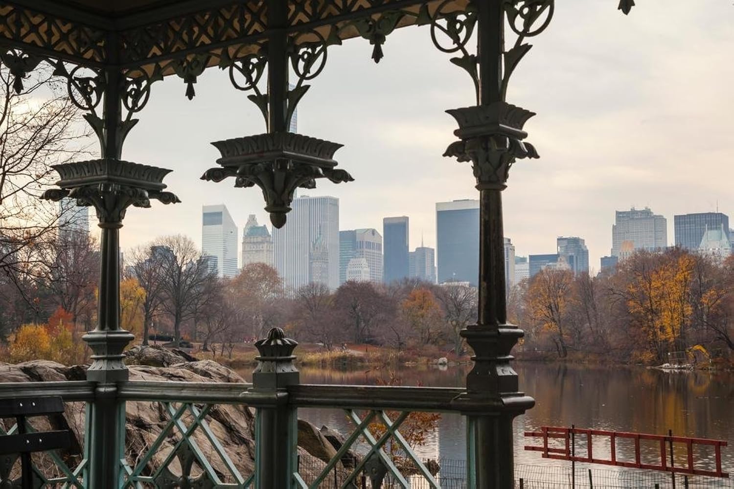 Central Park New York City NYC Manhattan in Autumn Photo Photograph Cool Wall Art Print Poster 36x24