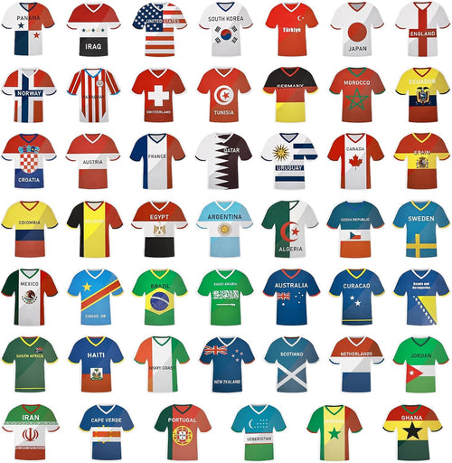 2026 World Cup Soccer Jersey Flag Bunting Banner, 48 Pcs International Country String Flags, International National Flags, world cup decorations, world cup party decorations,Classroom Teaching, Outdoor Celebration, Fan Supplies & Sports Events