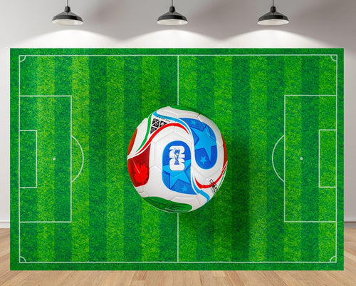 5x4ft 2026 World Cup Backdrop Trionda Style Football World Cup Match Ball Background for Football Event Soccer Fans Birthday Party Decorations Photo Booth Props