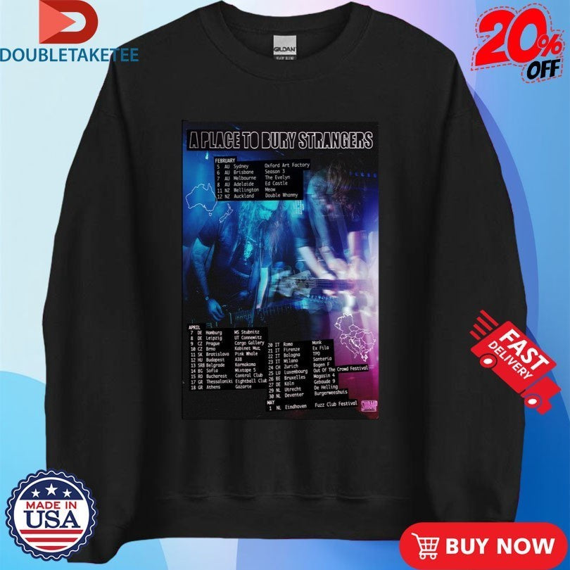 A Place To Bury Strangers Tour 2026 Shirts