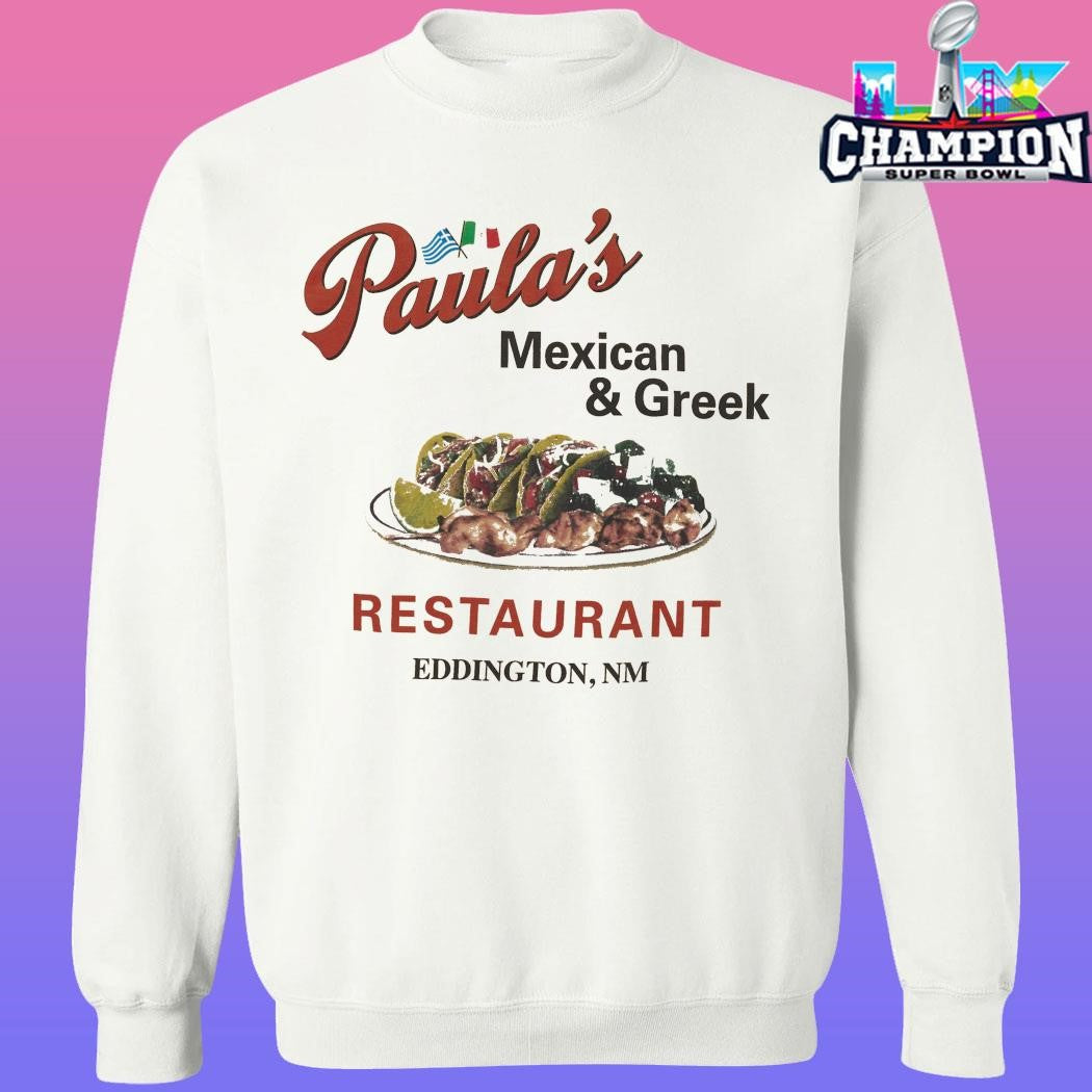A24 Paula’s Mexican And Greek Restaurant Eddington Shirt
