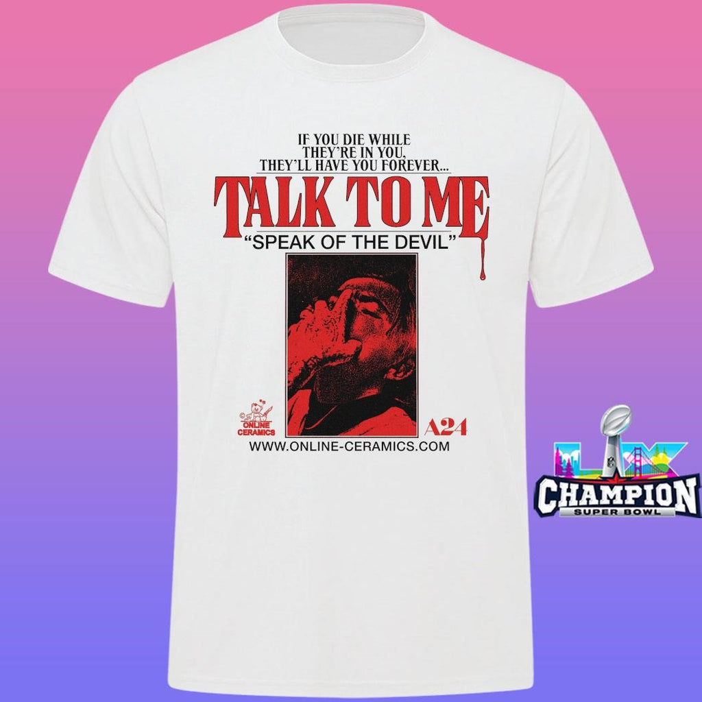 A24films Online Ceramics X Talk To Me 91 Seconds Shirt