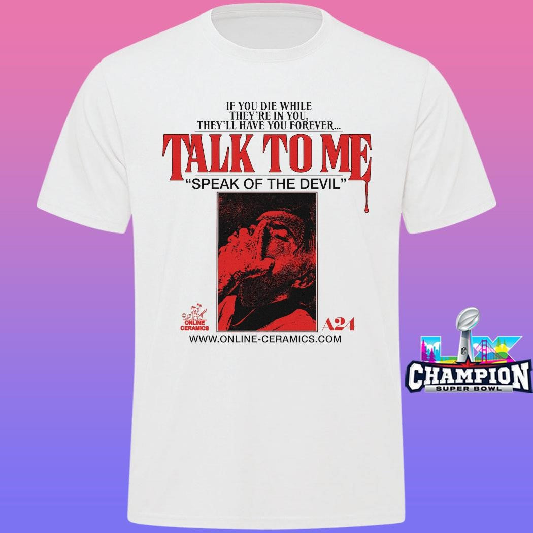 A24films Online Ceramics X Talk To Me 91 Seconds Shirt