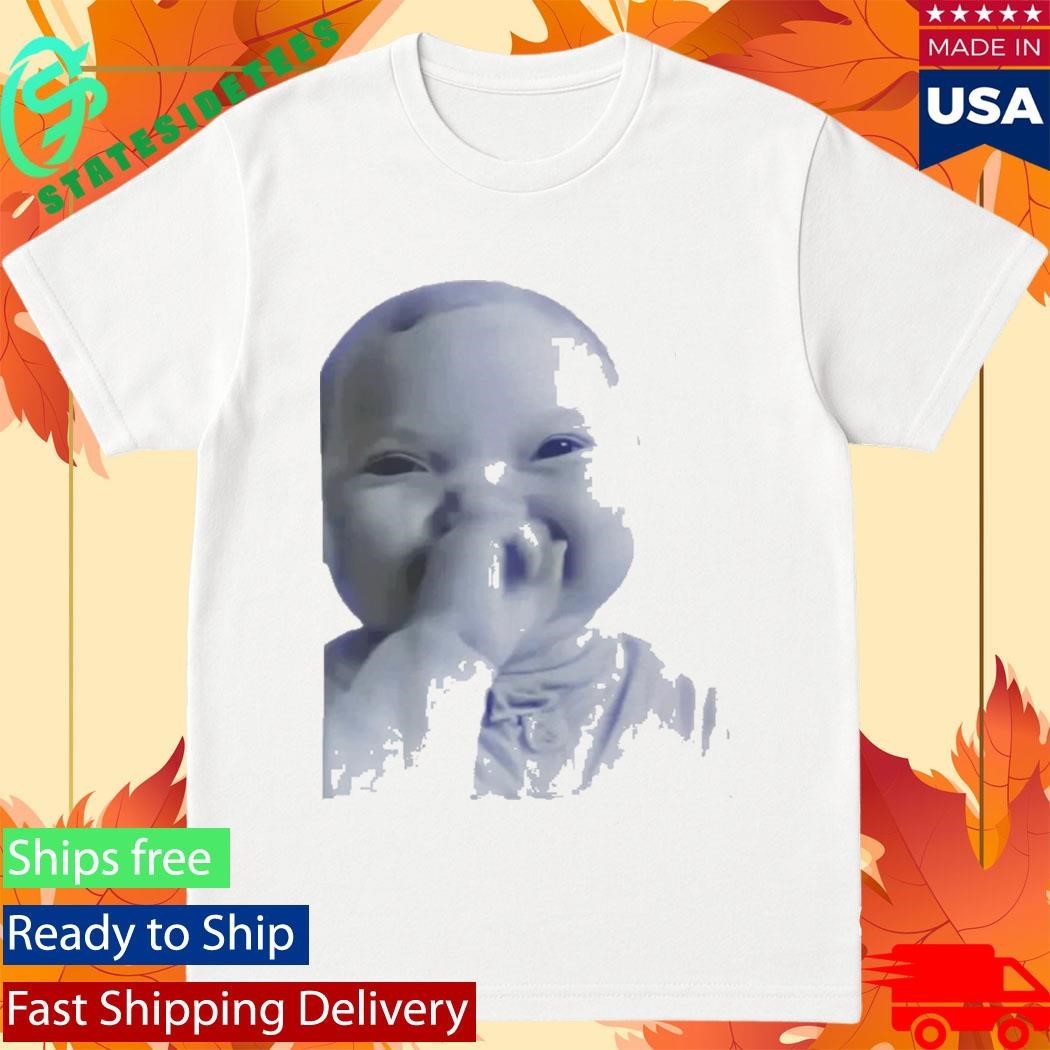 AI Baby Holding Laugh Meme Shirt
