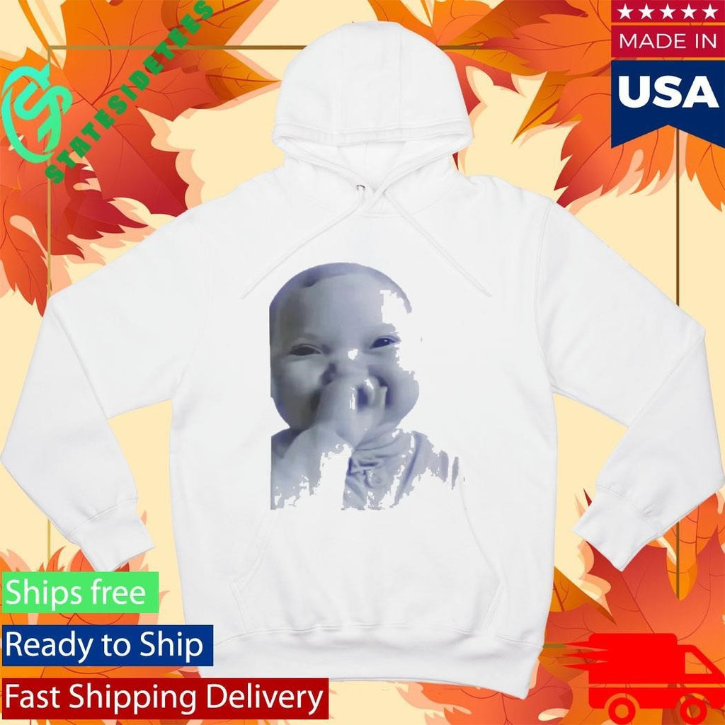 AI Baby Holding Laugh Meme Shirt