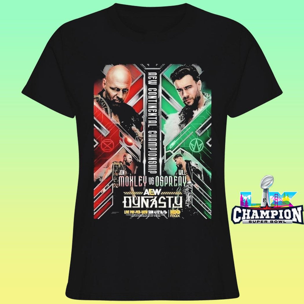 Aew Continental Championship Jon Moxley Vs Will Ospreay April 12 2026 Shirt