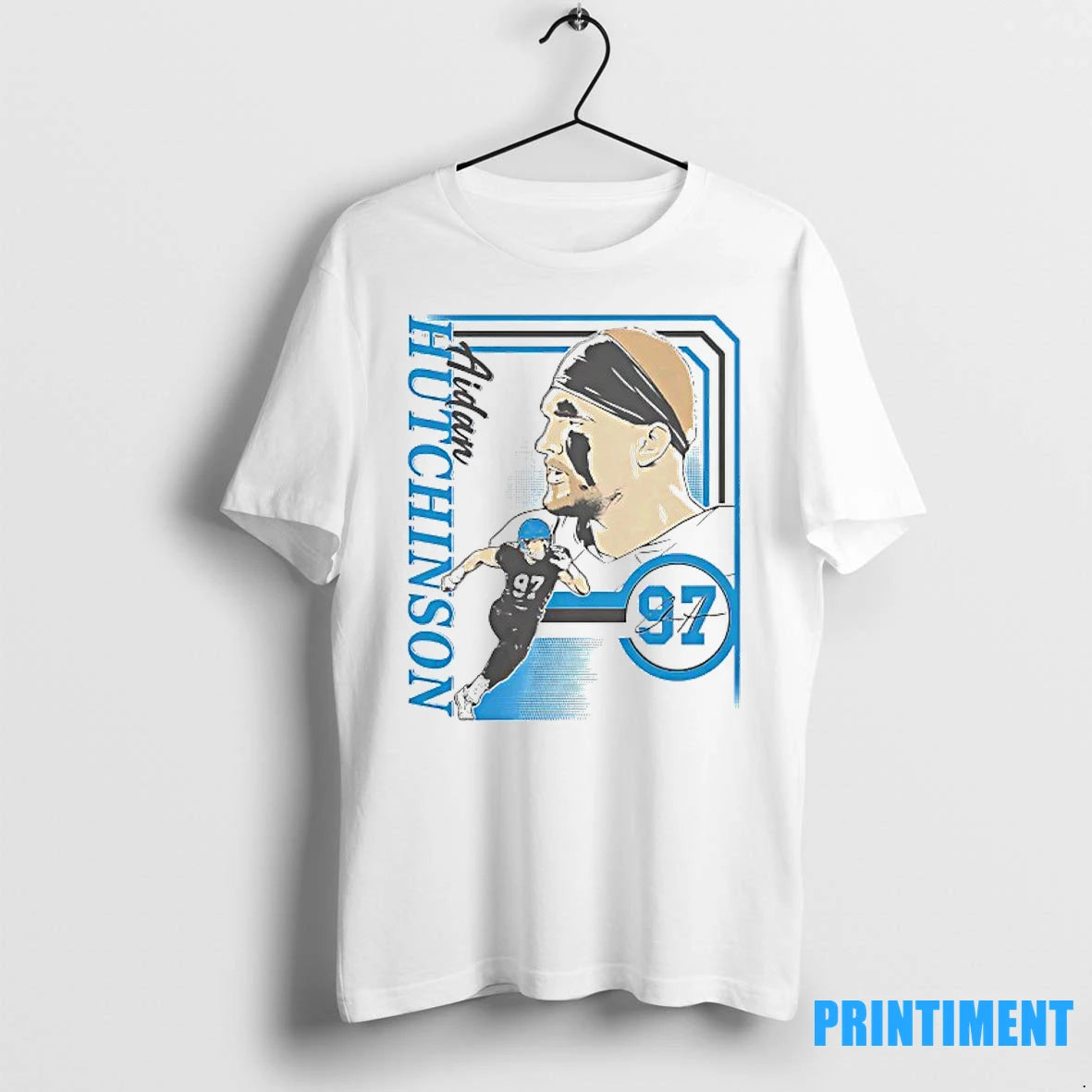 Aidan Hutchinson Detroit Lions Football Signature Tshirts Sweater