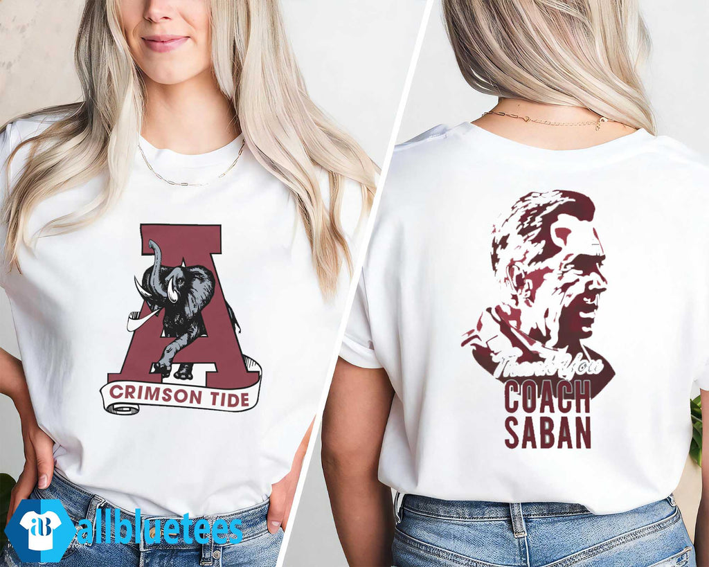 Alabama Thank You Goat Nick Saban Coach Shirt