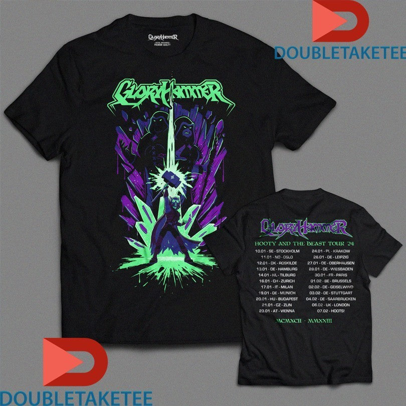 Alestorm Hootie And The Beast European Tour 2024 Shirts