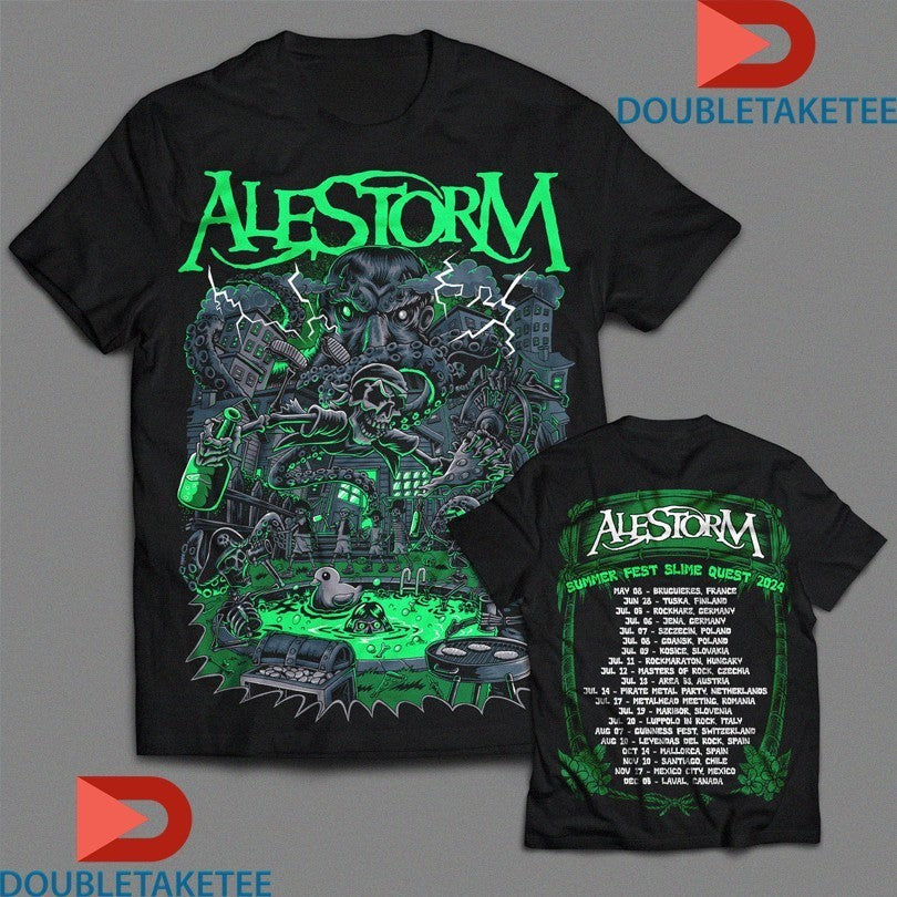Alestorm Summer Slime European Tour 2024 Dates Shirts