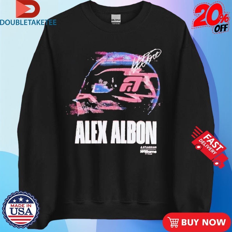 Alex Albon Glitch Helmet Williams F1 Shirts