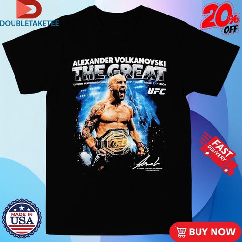 Alexander Volkanovski The Great UFC 325 World Featherweight Champion 2026 Shirts