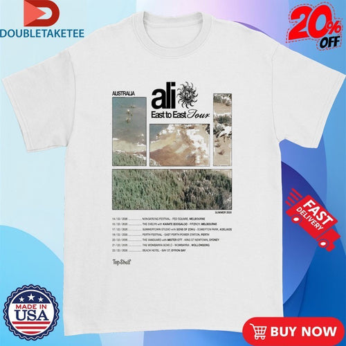 Ali Australia 2026 East To East Tour Dates Shirts