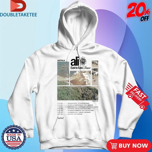 Ali Australia 2026 East To East Tour Dates Shirts