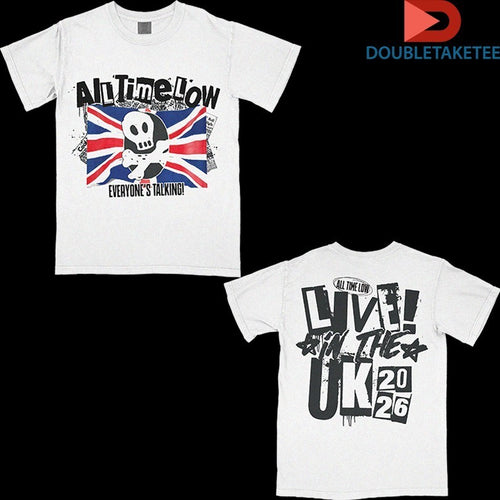 All Time Low Everyone’s Talking! Live In The UK 2026 Flag Shirts