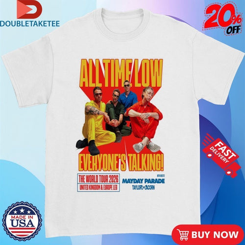 All Time Low The World Tour 2026 UK & EU Shirts
