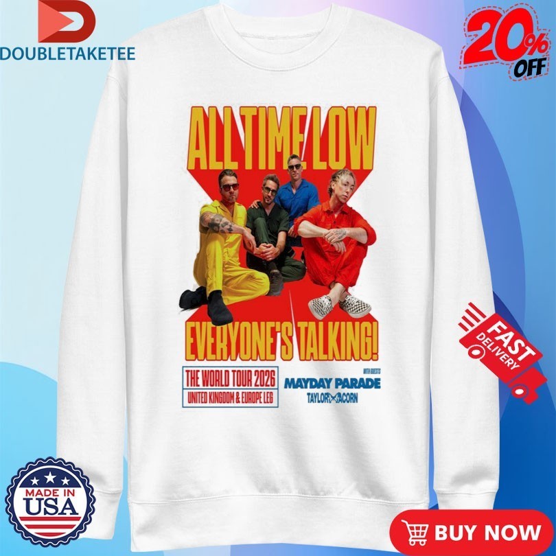 All Time Low The World Tour 2026 UK & EU Shirts
