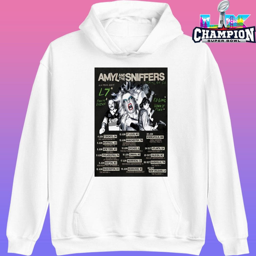 Amyl And The Sniffers 2026 America And Canada Tour Shirt
