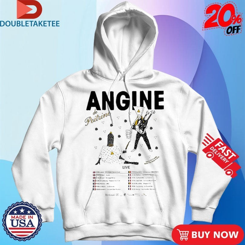 Angine De Poitrine Tour 2026 Vol II Live Across United Kingdom France Belgium Shirts