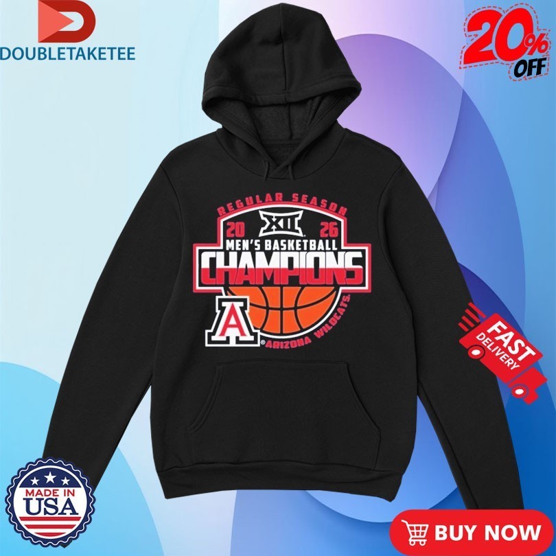 Arizona Wildcats Big 12 Men’s Basketball Regular Season Champions 2026 Shirts