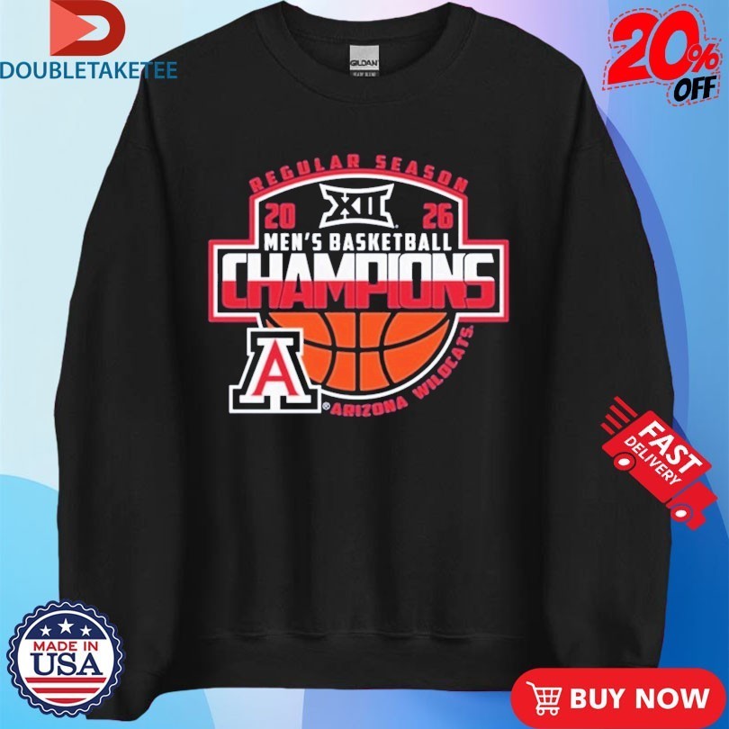 Arizona Wildcats Big 12 Men’s Basketball Regular Season Champions 2026 Shirts