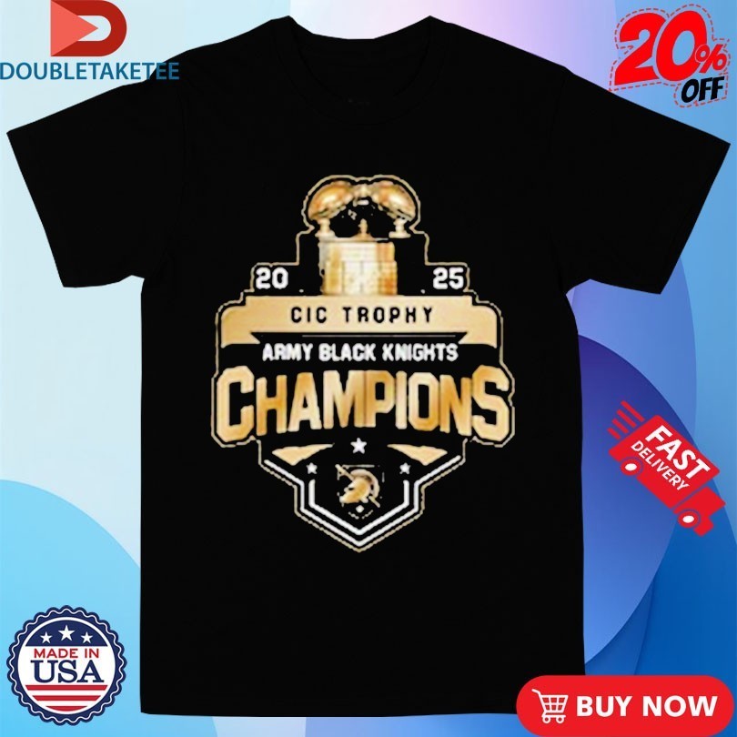 Army Black Knights CIC Trophy Champions 2025 Shirt