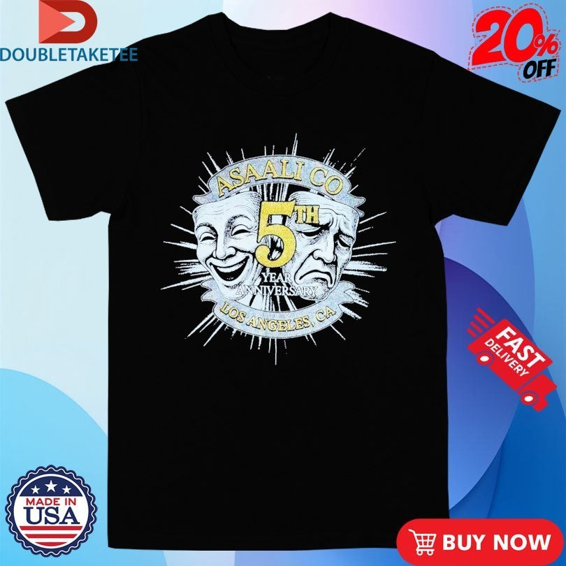 Asaali 5th Anniversary Los Angeles Ca Masks Shirts