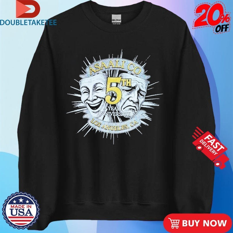 Asaali 5th Anniversary Los Angeles Ca Masks Shirts