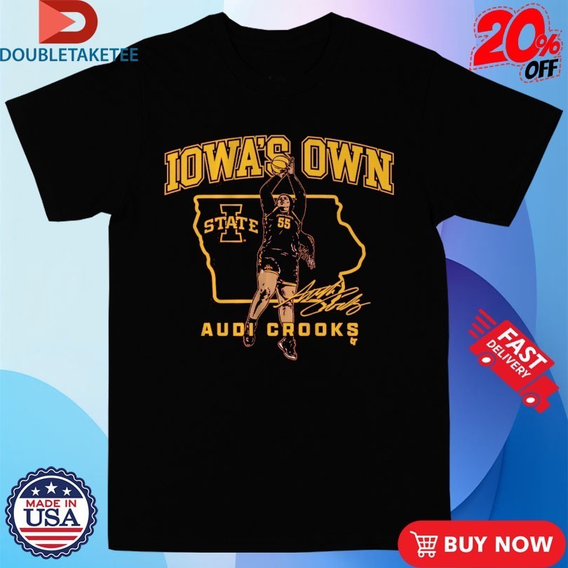 Audi Crooks State Star Iowa’s Own State Cyclones Basketball Shirts
