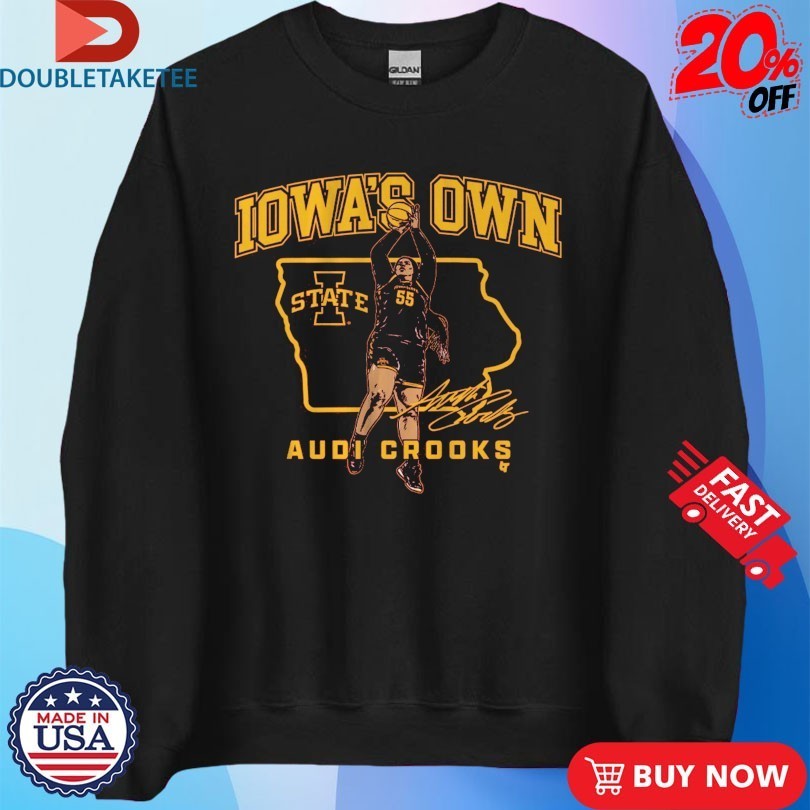 Audi Crooks State Star Iowa’s Own State Cyclones Basketball Shirts