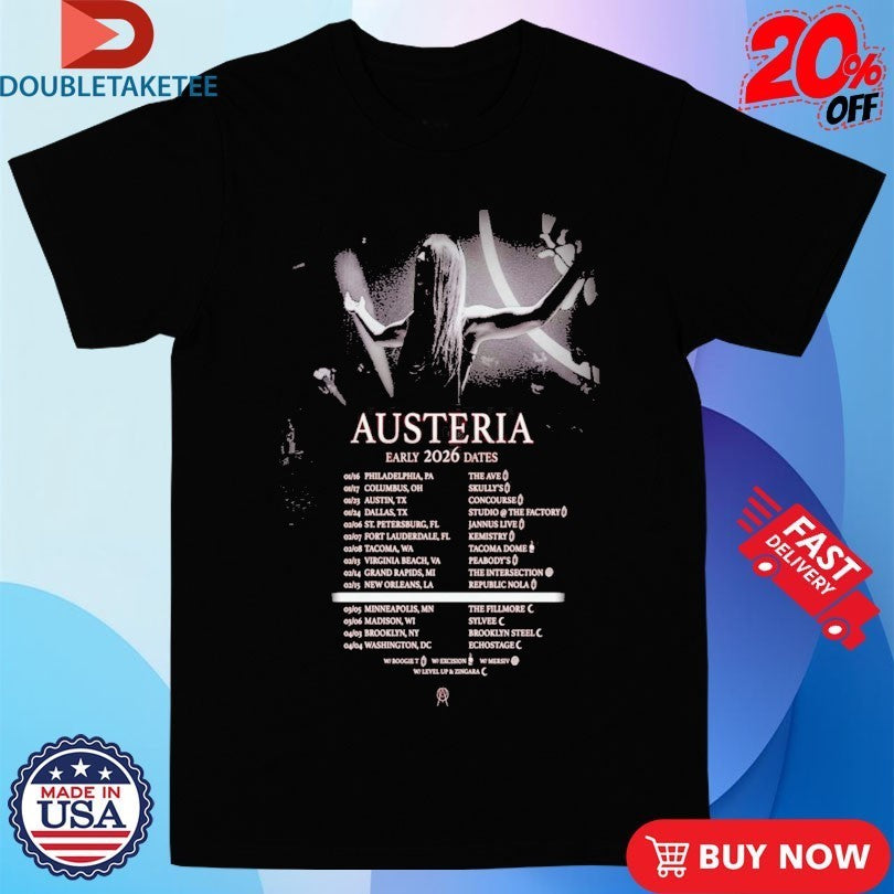 Austeria 2026 Early Tour Dates Shirts