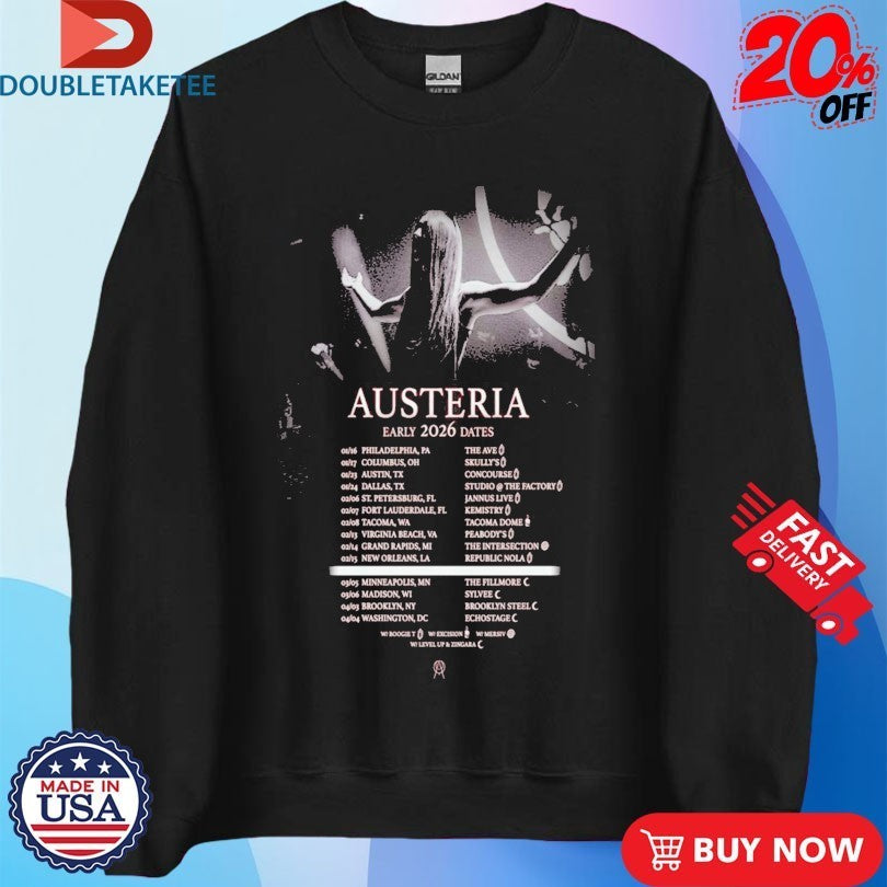 Austeria 2026 Early Tour Dates Shirts