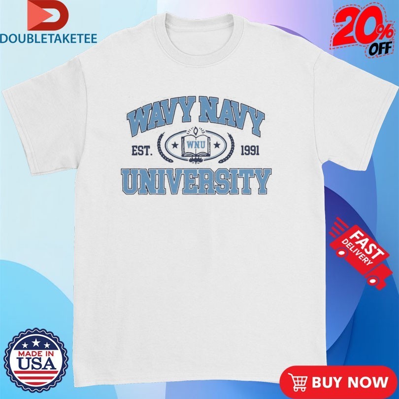 BabyFace Ray Wavy Navy University Est 1991 Academic Shirts