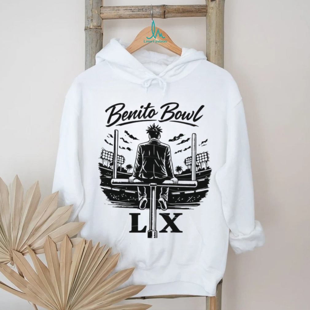 Bad Bunny Benito Bowl LX Stadium Goal Post View T shirt